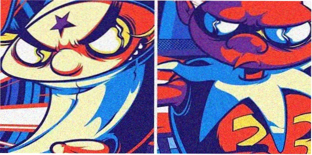 快播影视动漫漫画专区霓虹立牌，樱粉灯管环绕动漫标签